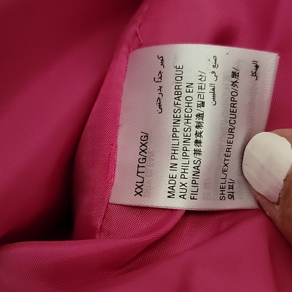INC Coat Jacket w/Stand Collar Zip/Snap Flap Close Pink size XXL NWT - Picture 11 of 16